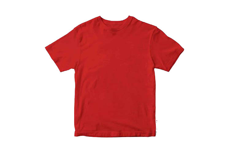 plain round neck red color tshirt